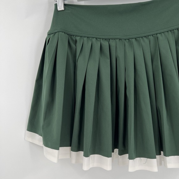 Offline by Aerie Pleated Tennis Skirt Forest Green Women's Large Pickleball - Picture 7 of 9